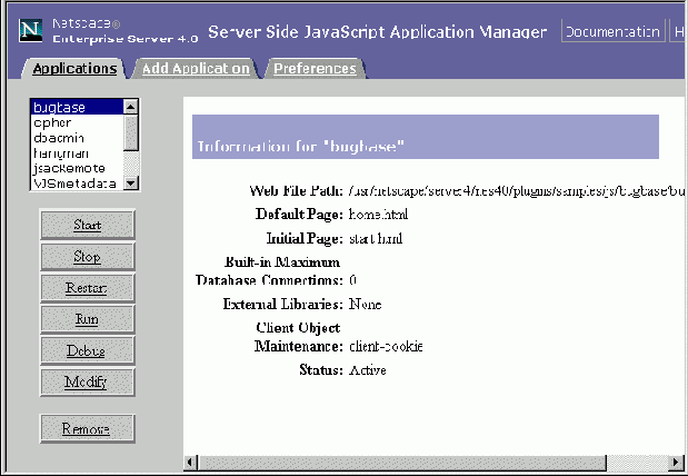   JavaScript Application Manager